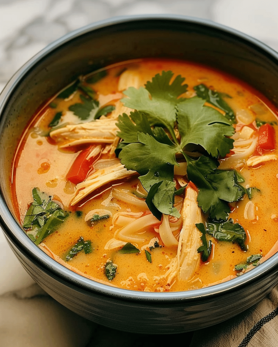 Quick & Easy Thai Curry Chicken Soup