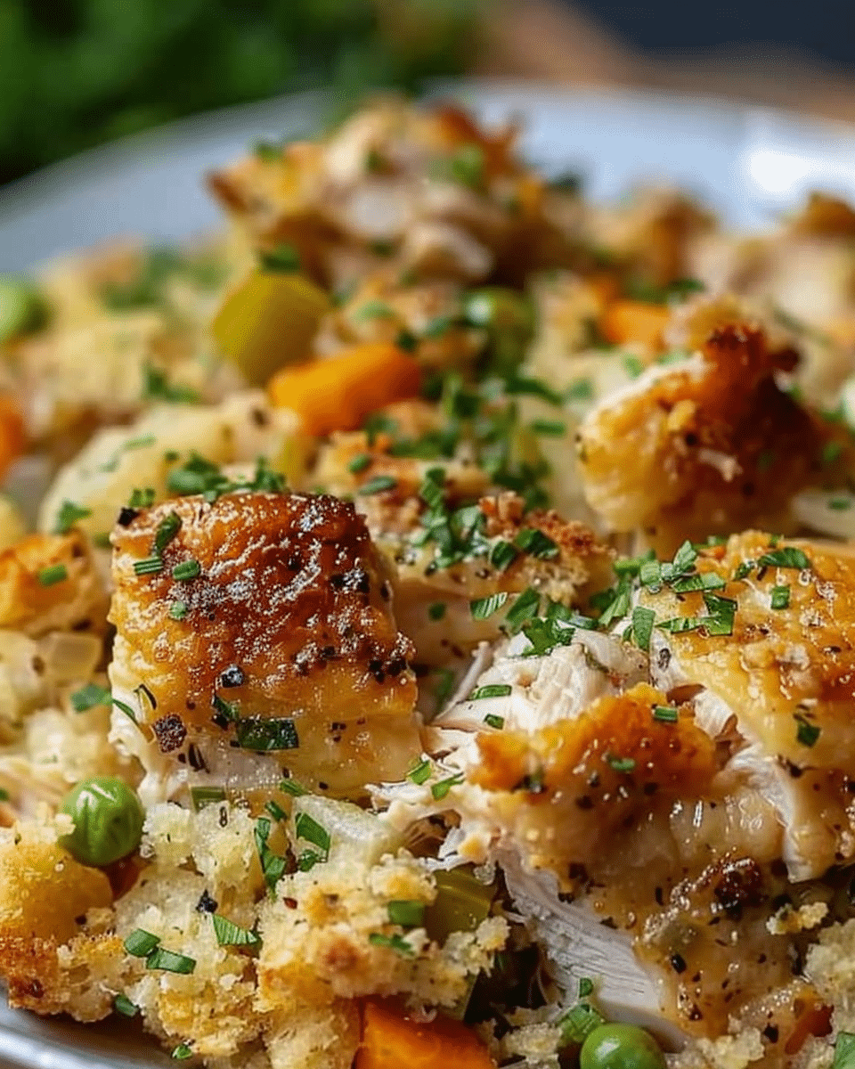 Chicken and Stuffing Casserole