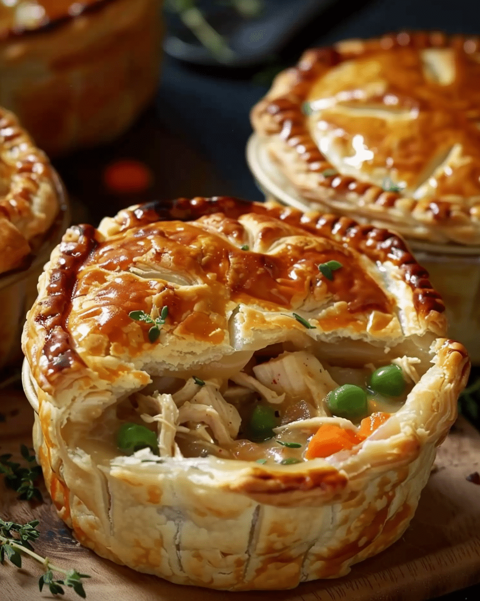 Easy Mini Chicken Pot Pies