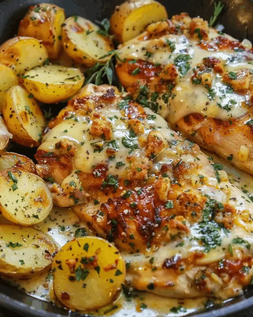 Garlic Parmesan Chicken and Potatoes