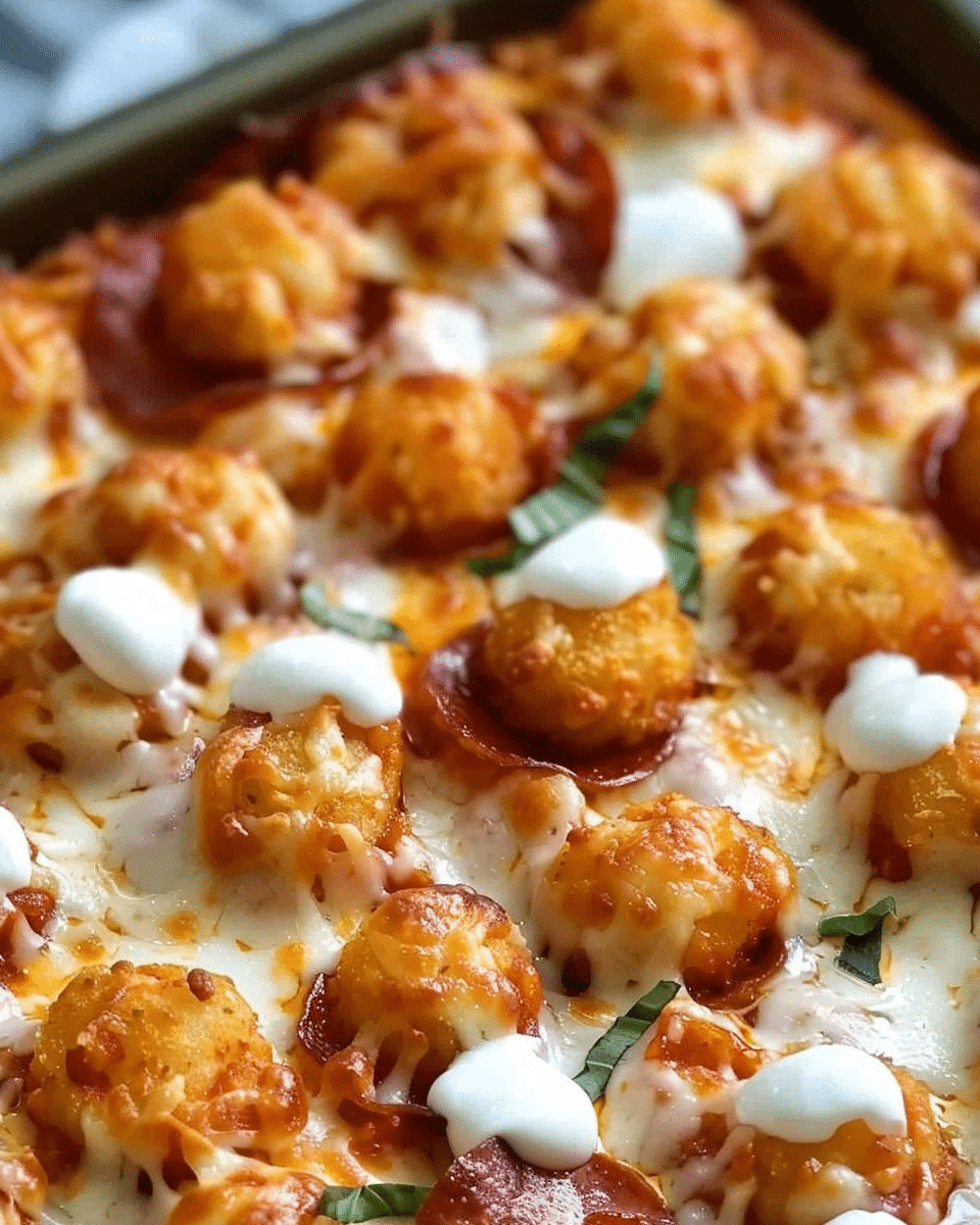 Pizza Tater Tot Casserole