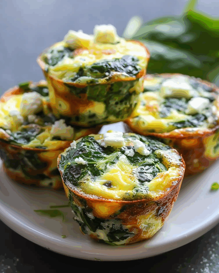 Quick & Healthy Egg Muffins with Spinach and Feta
