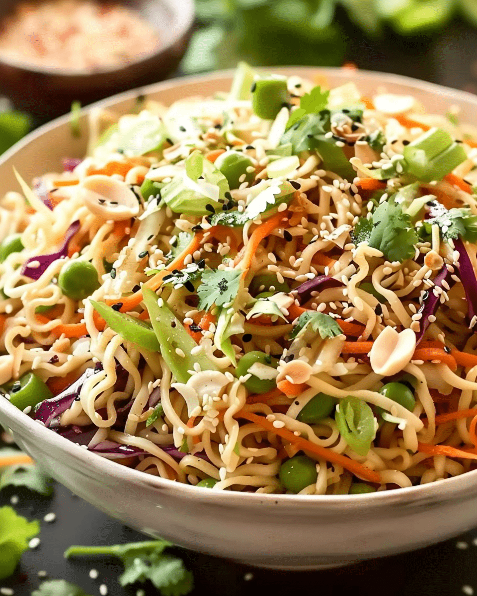 Crunchy Asian Ramen Noodle Salad