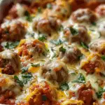 Dump and Bake Meatball Casserole