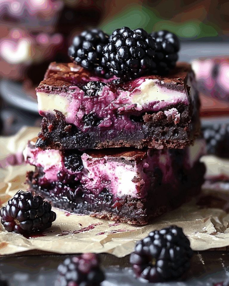 Blackberry Cheesecake Brownies