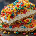 Fruity Pebbles Cheesecake Tacos