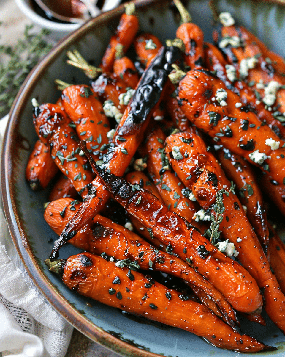 Honey Balsamic Roasted Carrots