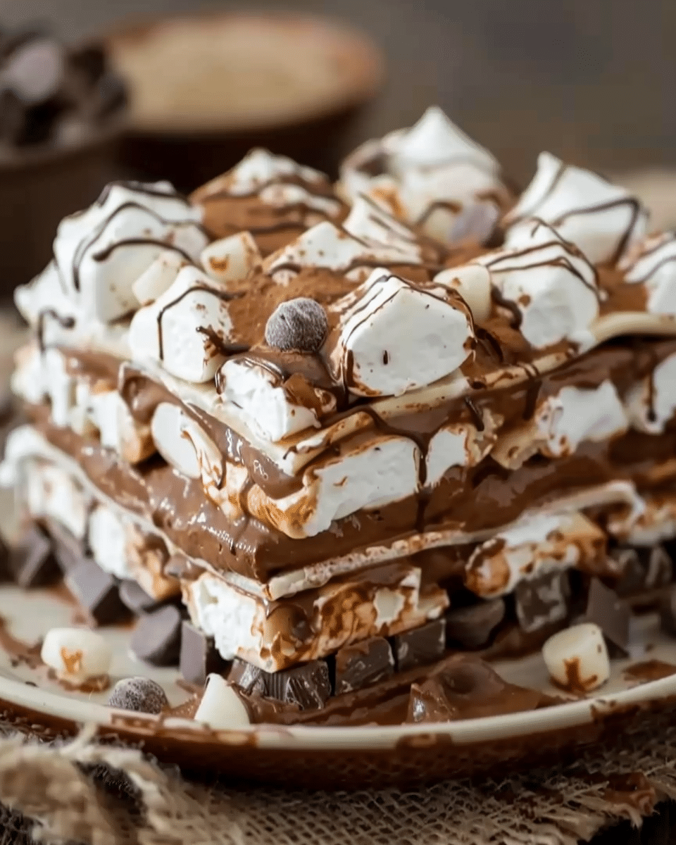 Hot Chocolate Lasagna: A Decadent No-Bake Dessert