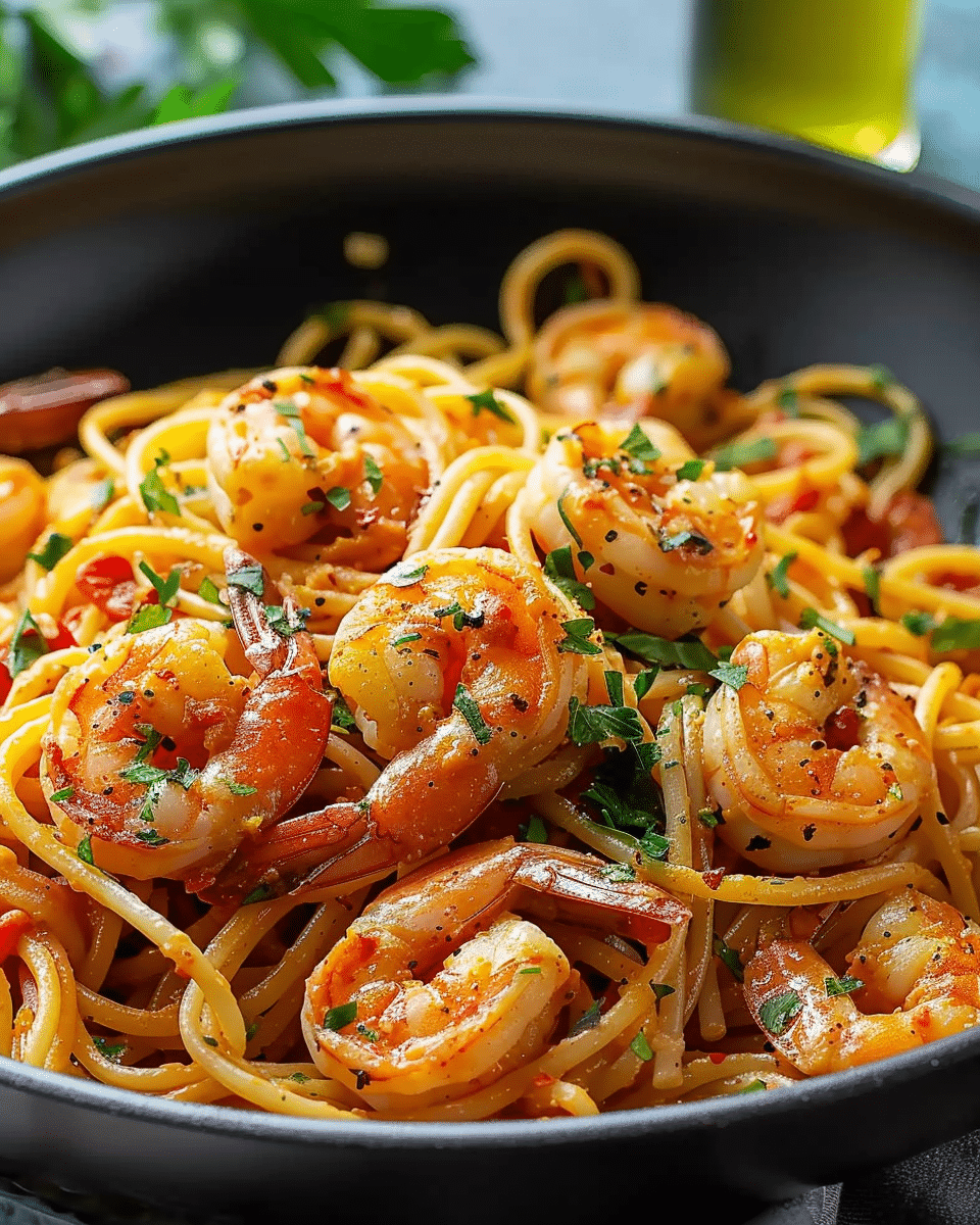 Jamaican Shrimp Pasta: A Creamy Delight