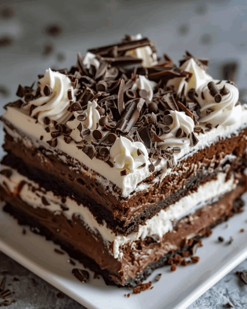 Brownie Refrigerator Cake