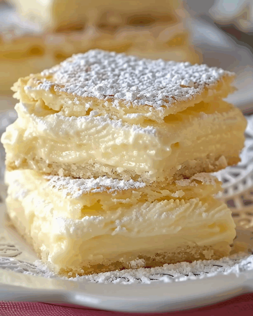 Vanilla Custard Cream Squares