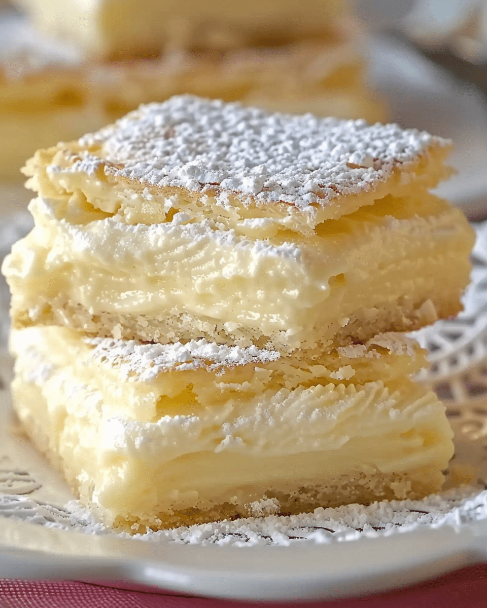 Vanilla Custard Cream Squares