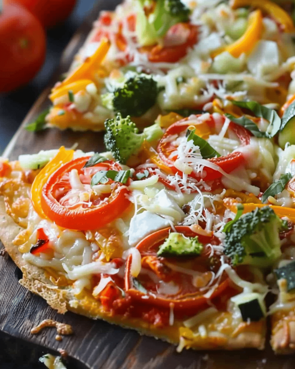 Cold Vegetable Pizza