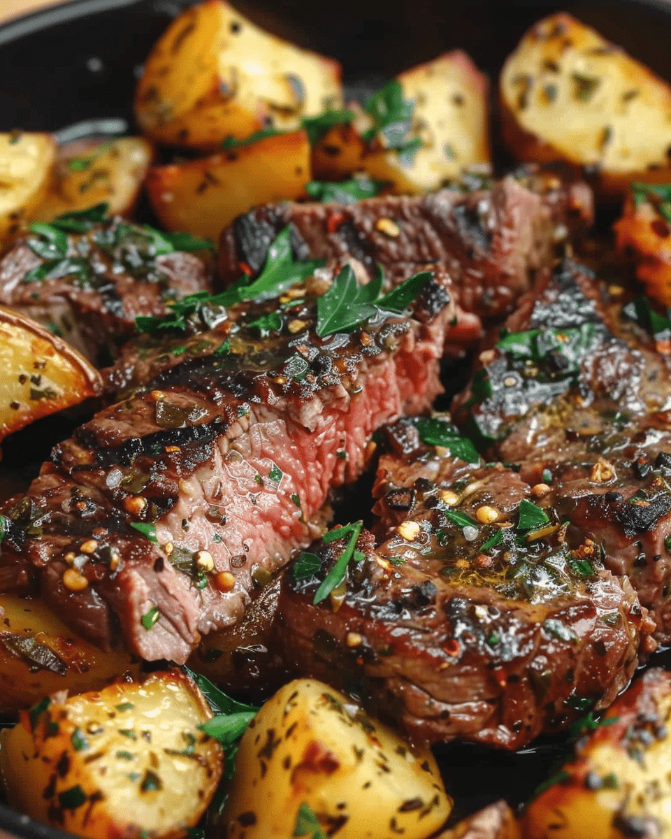 Garlic Butter Steak & Potatoes