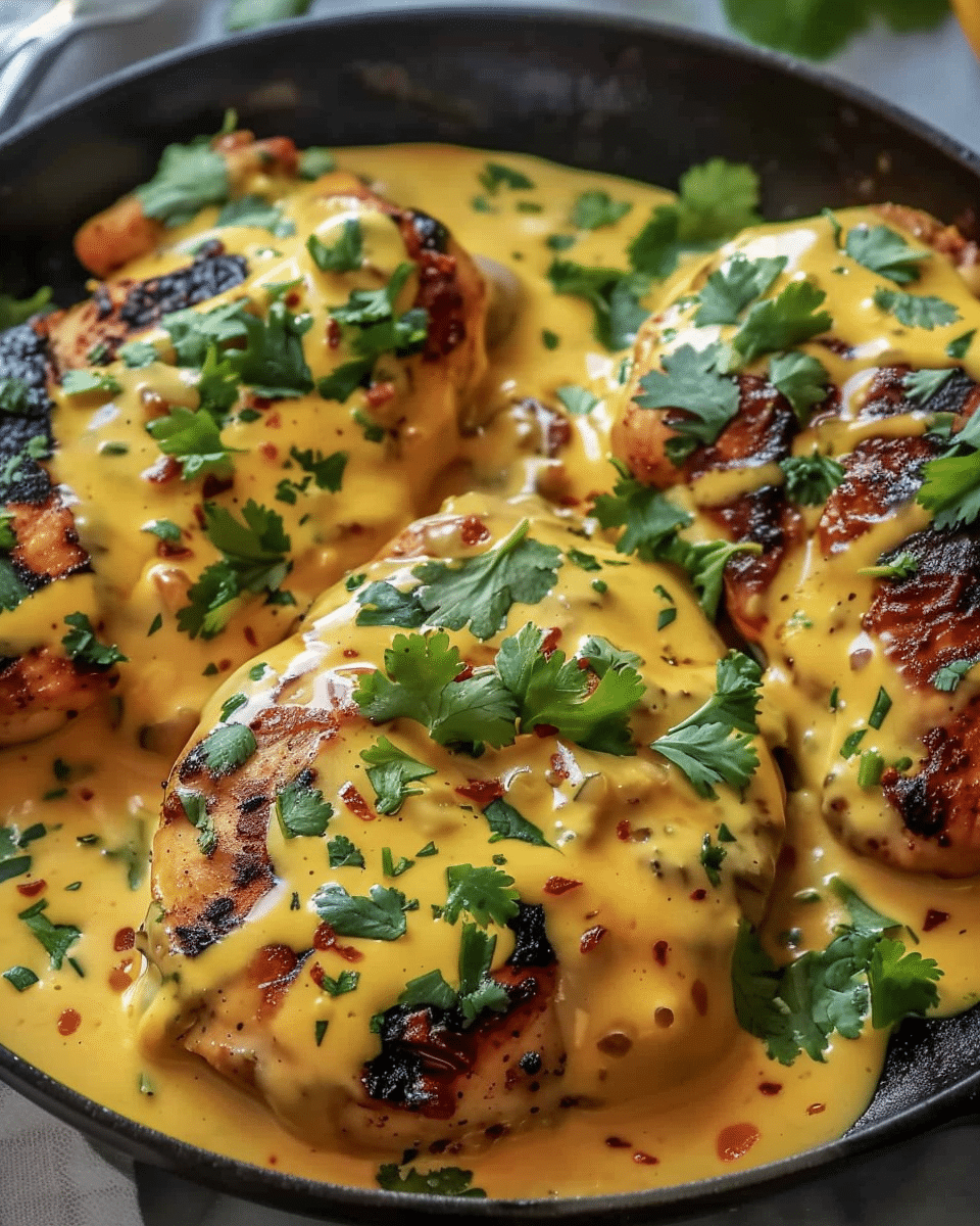 Mexican Chicken with Cheese Sauce
