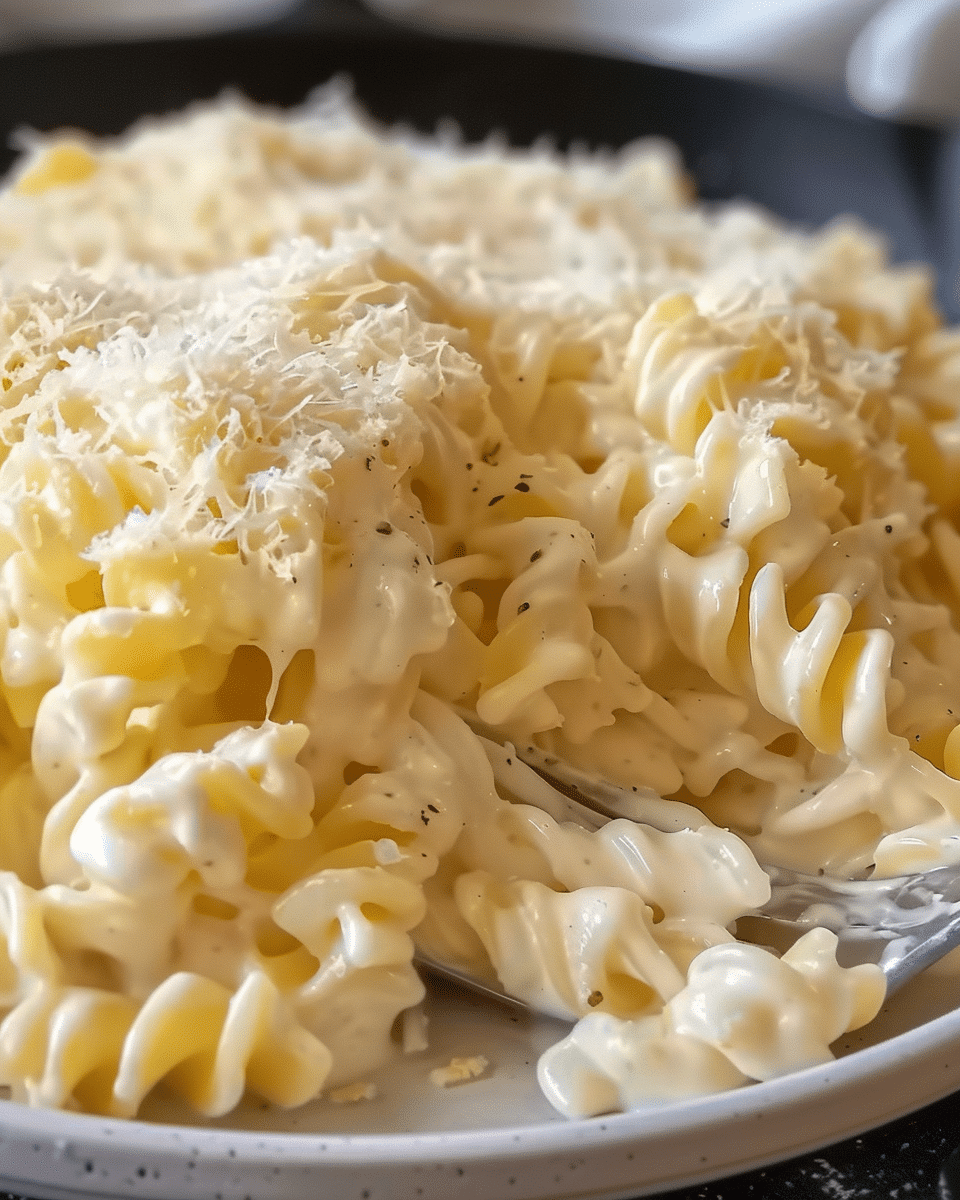 One-Pan White Cheddar Mozzarella Pasta Delight
