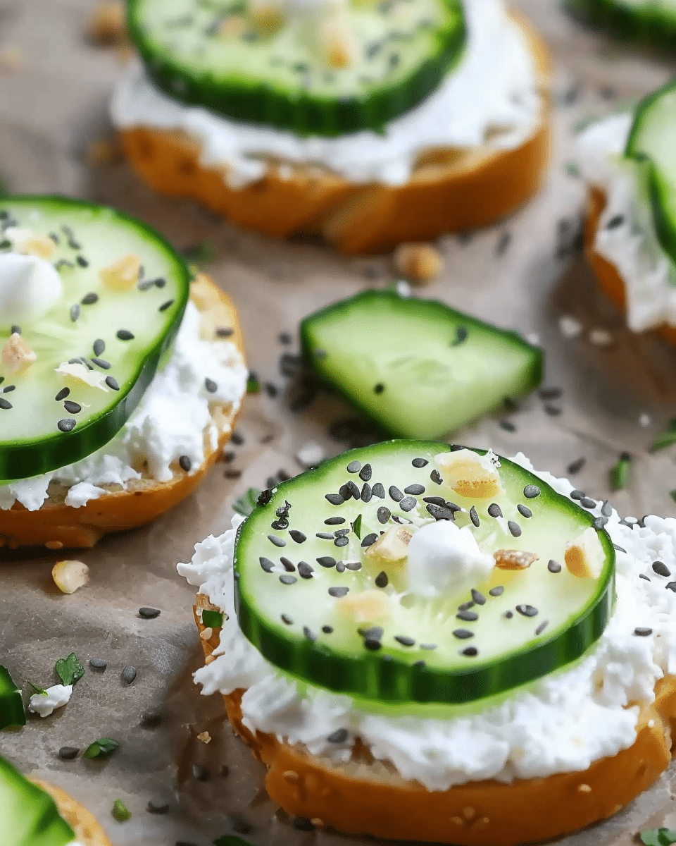 Everything Bagel Cucumber Bites