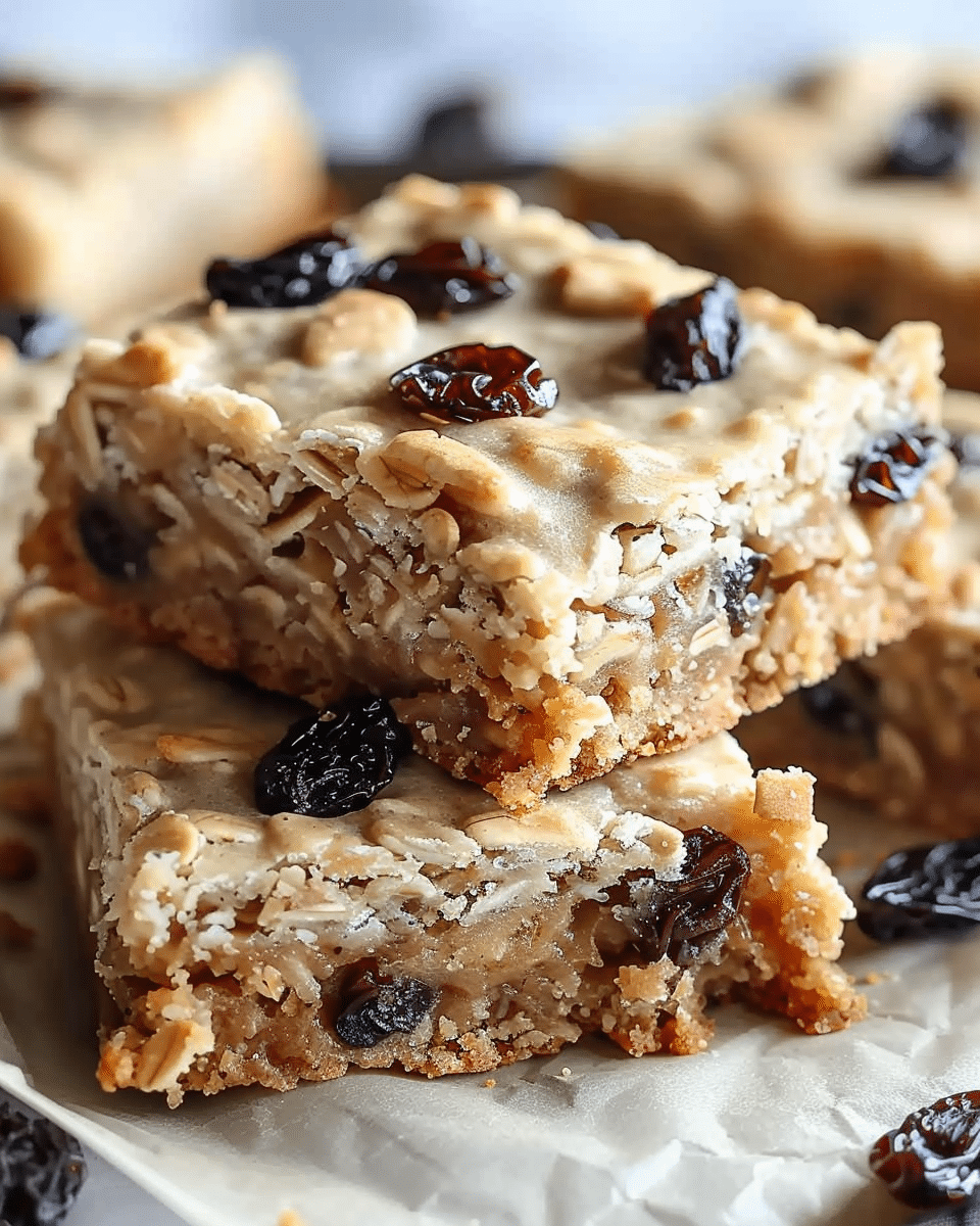 Oatmeal Raisin Cookie Bars