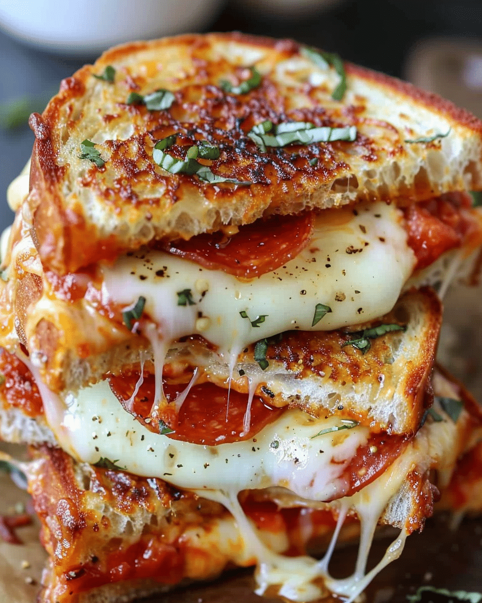 Pizza Grilled Cheese Sandwiches