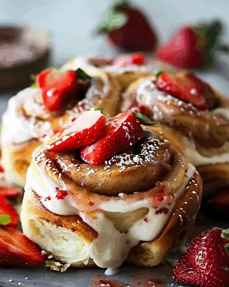 Strawberry Cheesecake Cinnamon Rolls