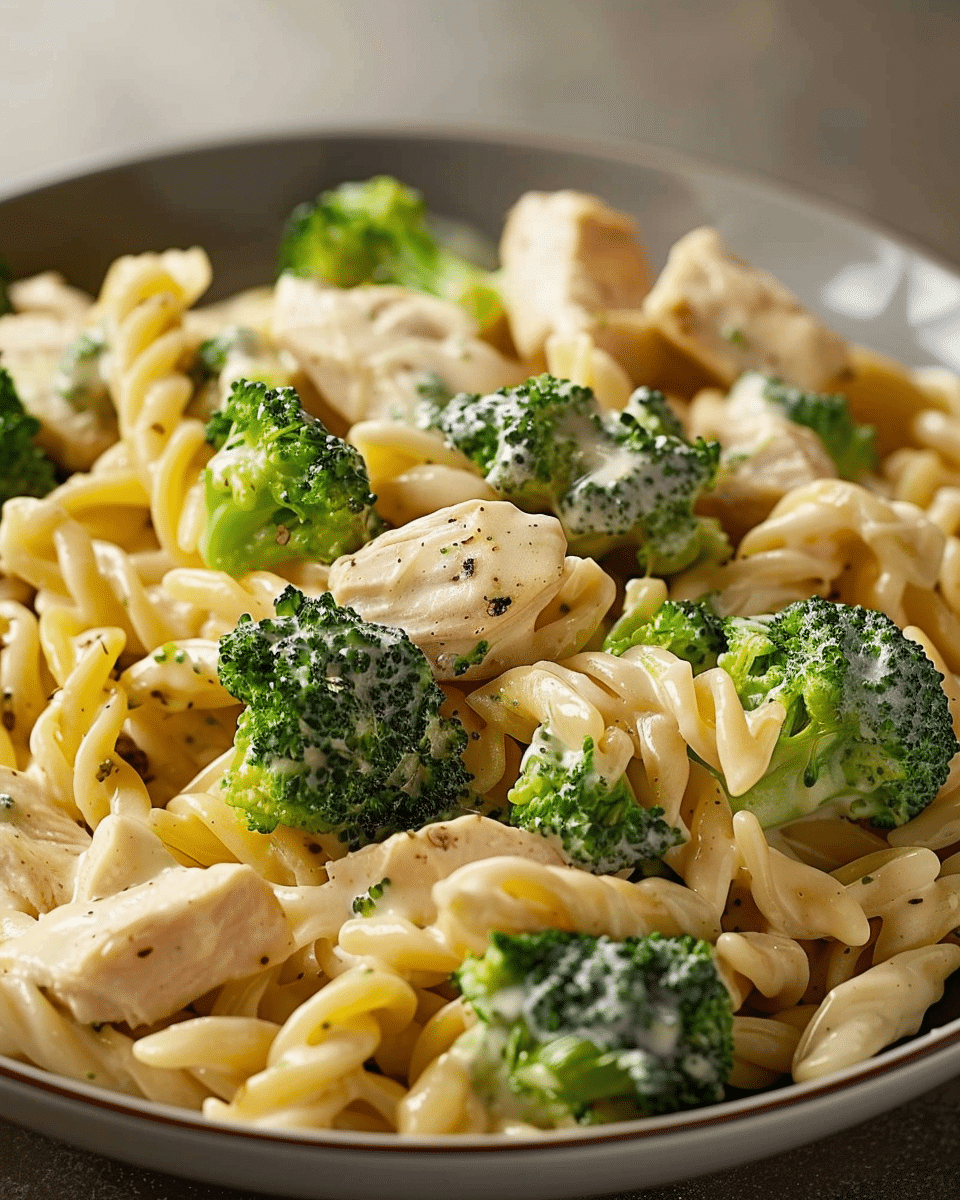 Super Creamy Chicken & Broccoli Pasta Twist