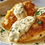 Asiago-Crusted Chicken in Mustard Cream Sauce Recipe