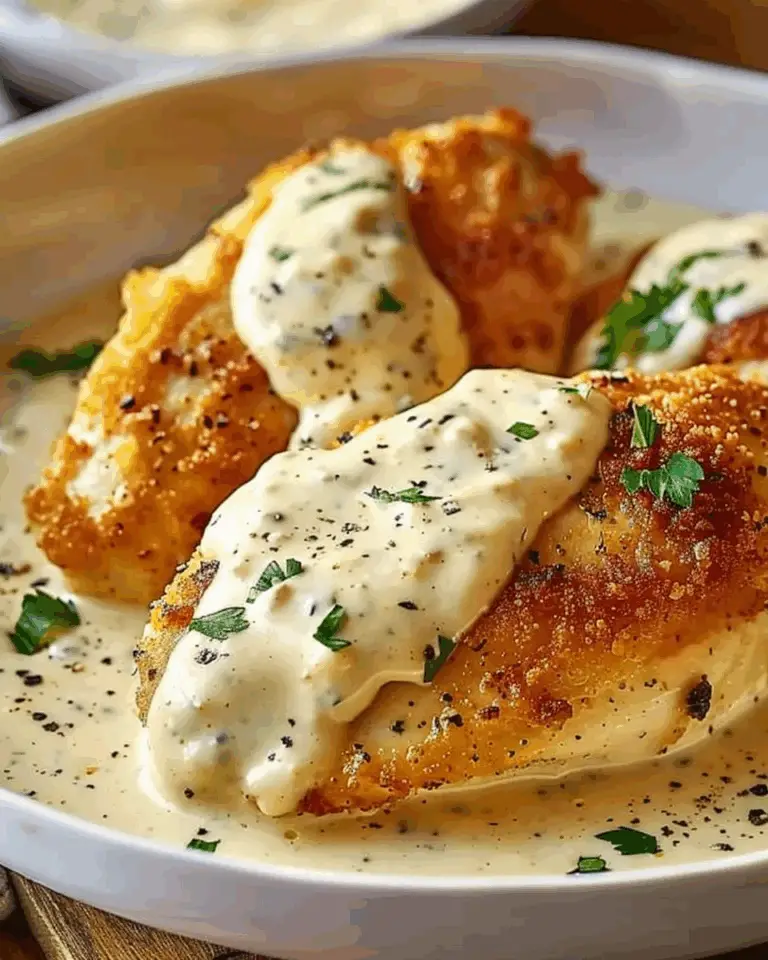 Asiago-Crusted Chicken in Mustard Cream Sauce Recipe