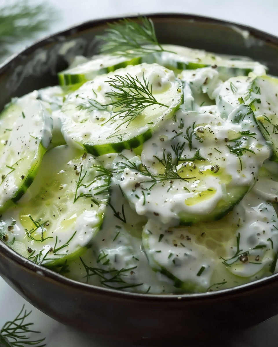 Creamy Cucumber Salad