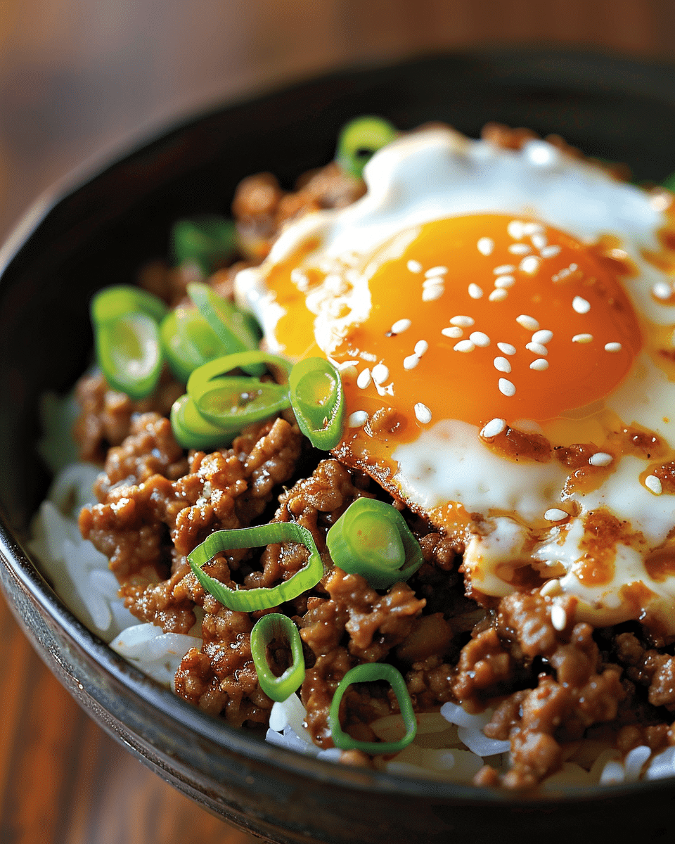 Delicious Korean Ground Beef Bowl