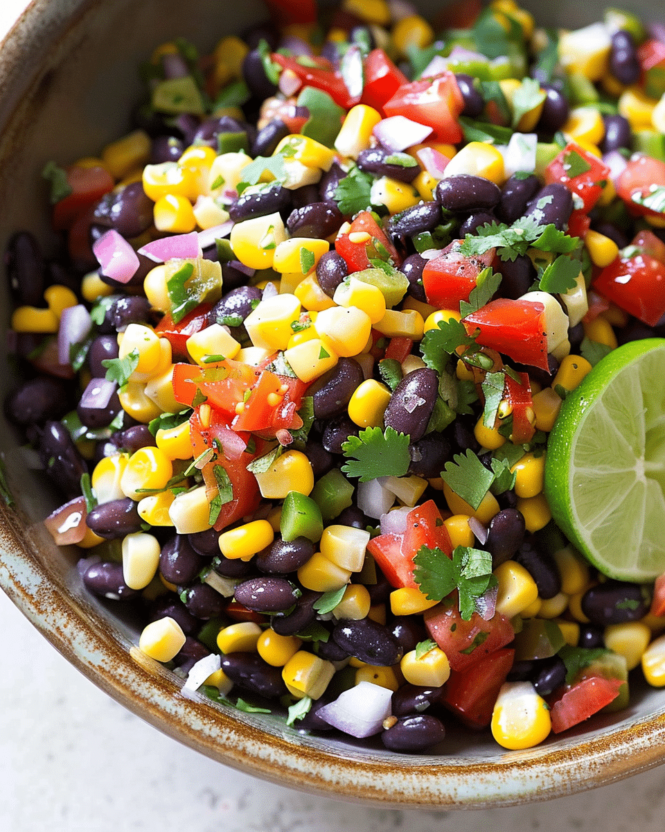 Healthy Corn and Black Bean Salad