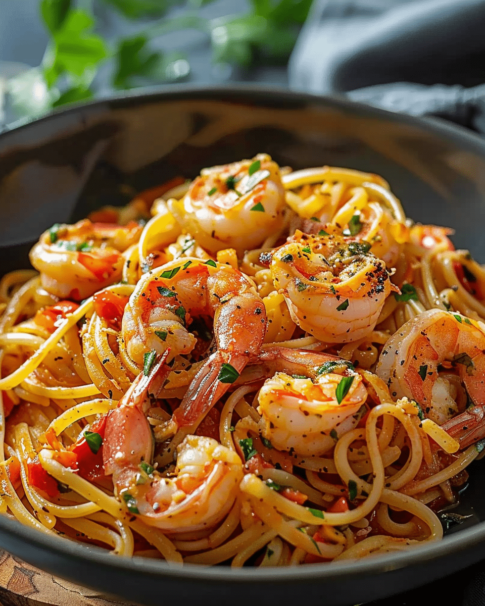 Jamaican Shrimp Pasta: A Creamy Delight