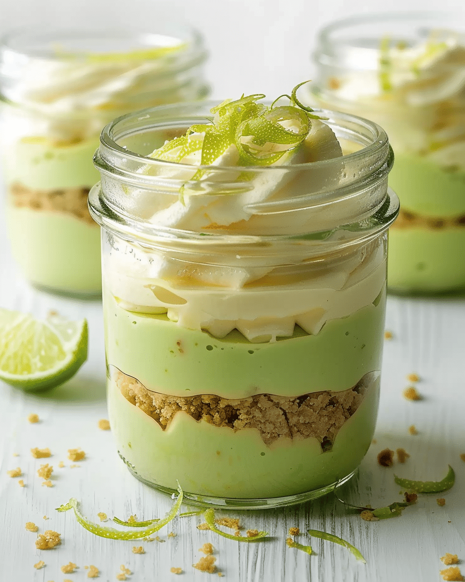 No-Bake Key Lime Cheesecake Jars Recipe