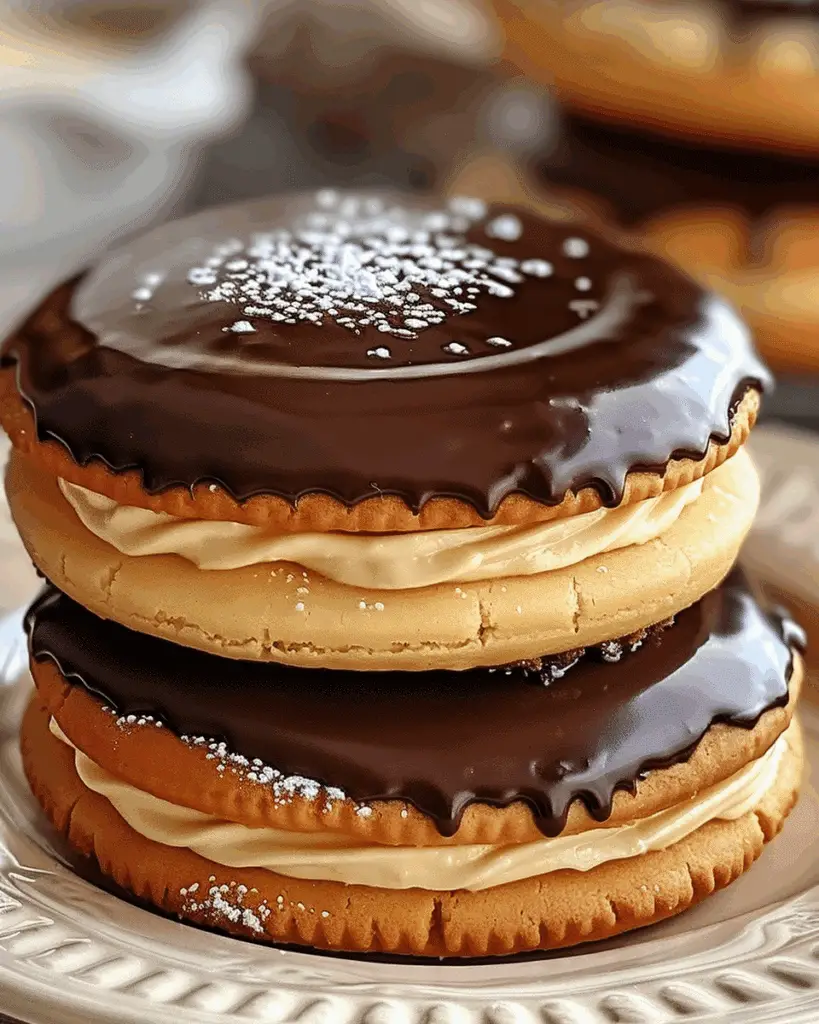 Boston Cream Pie Cookies
