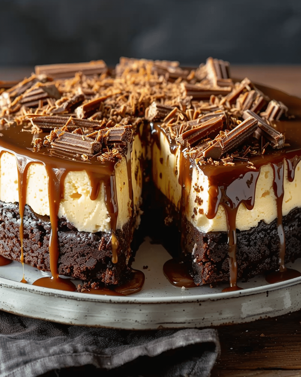 Caramel Brownie Cheesecake
