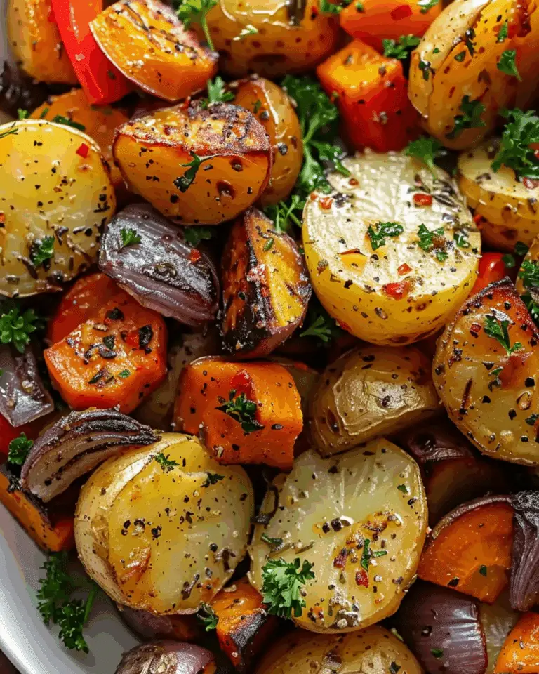 Garlic Herb Roasted Potatoes and Veggies