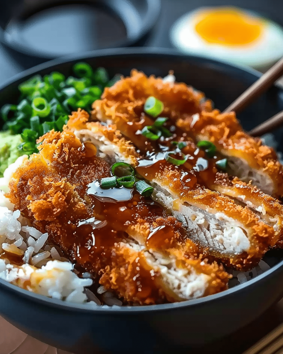 Japanese Katsu Bowls with Tonkatsu Sauce