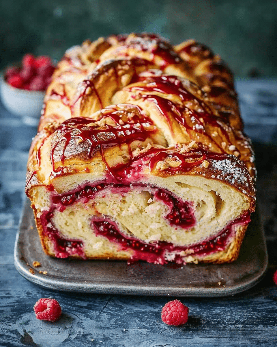 Raspberry Swirl Brioche Loaf Recipe