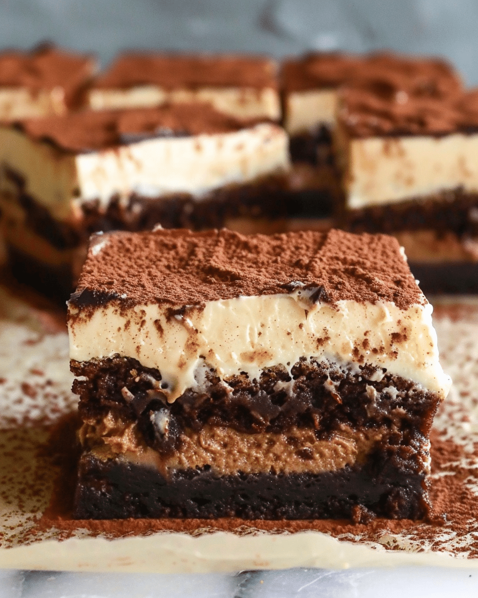 Tiramisu Brownies