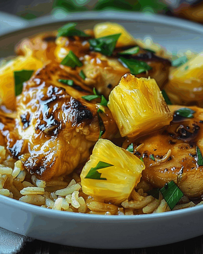 Tropical Pineapple Chicken & Rice Delight