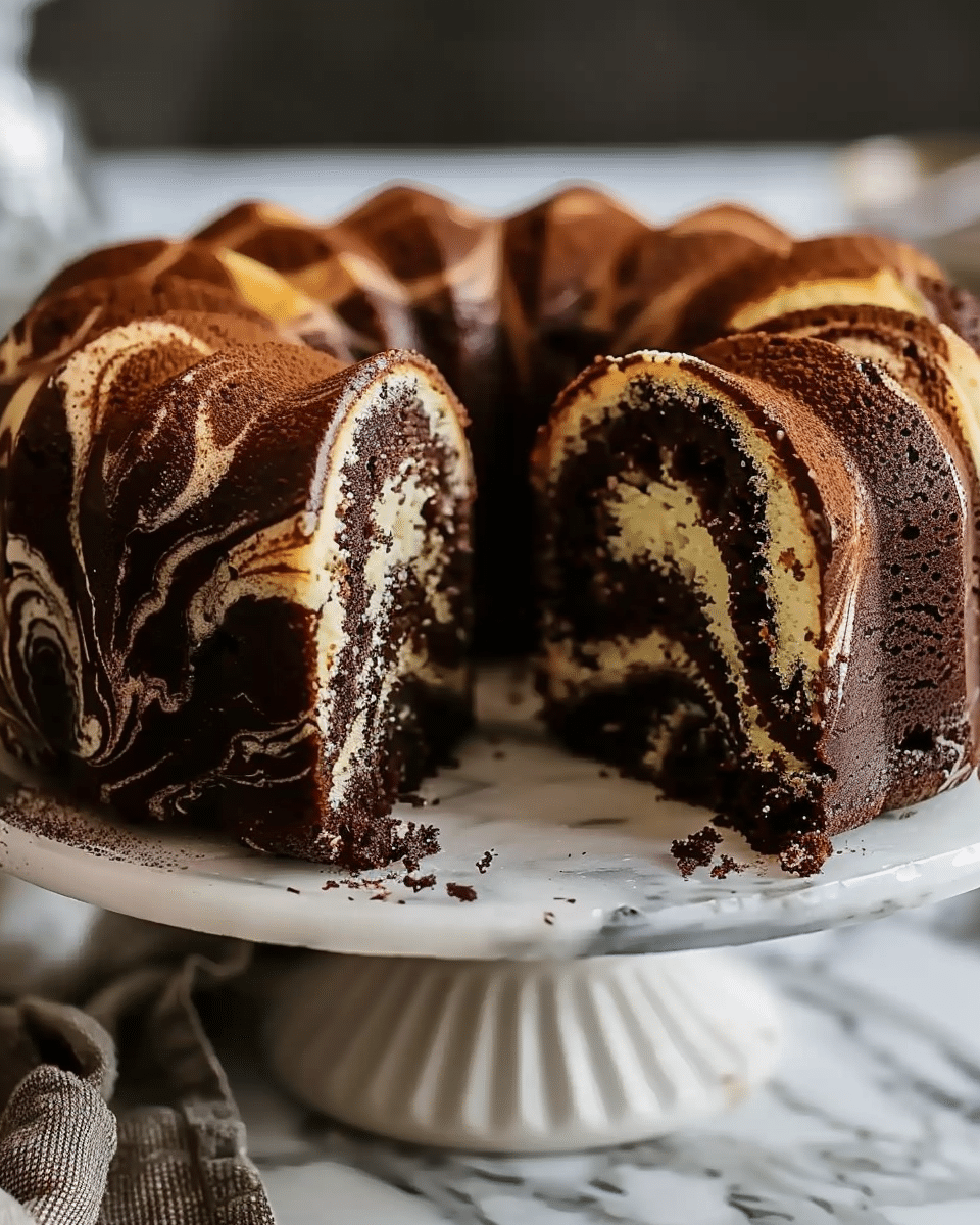 Marble Cake Perfection: Easy Swirled Delight