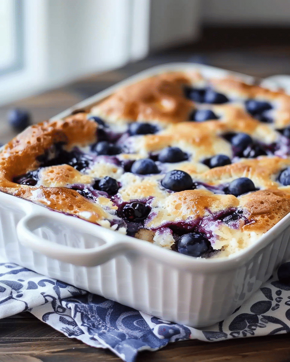 Blueberry Buttermilk Pancake Casserole Recipe