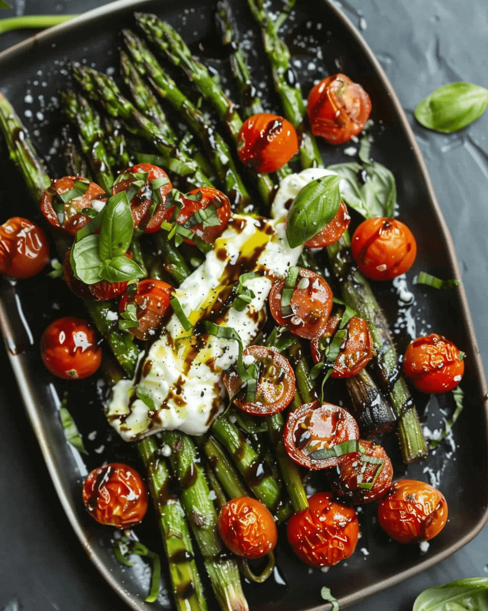 Caprese Roasted Asparagus