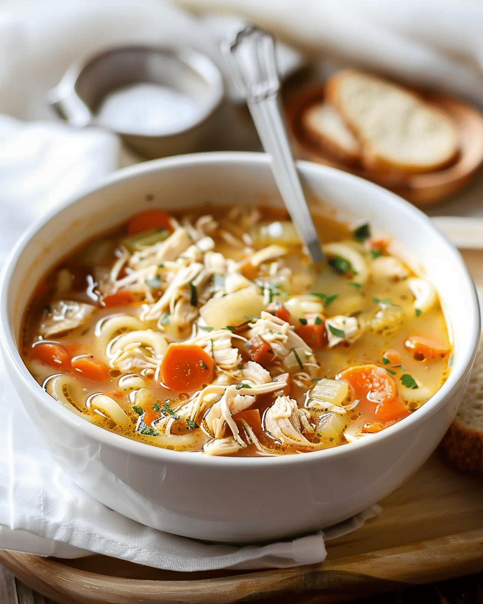 Carrabba’s Copycat Shredded Chicken Soup