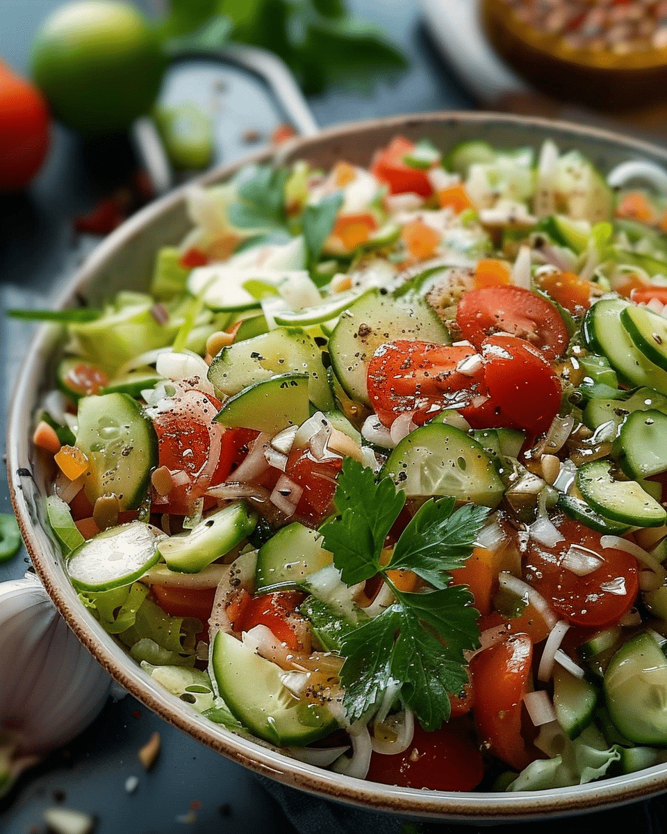 Fresh, Tangy & Addictive Salad Recipe