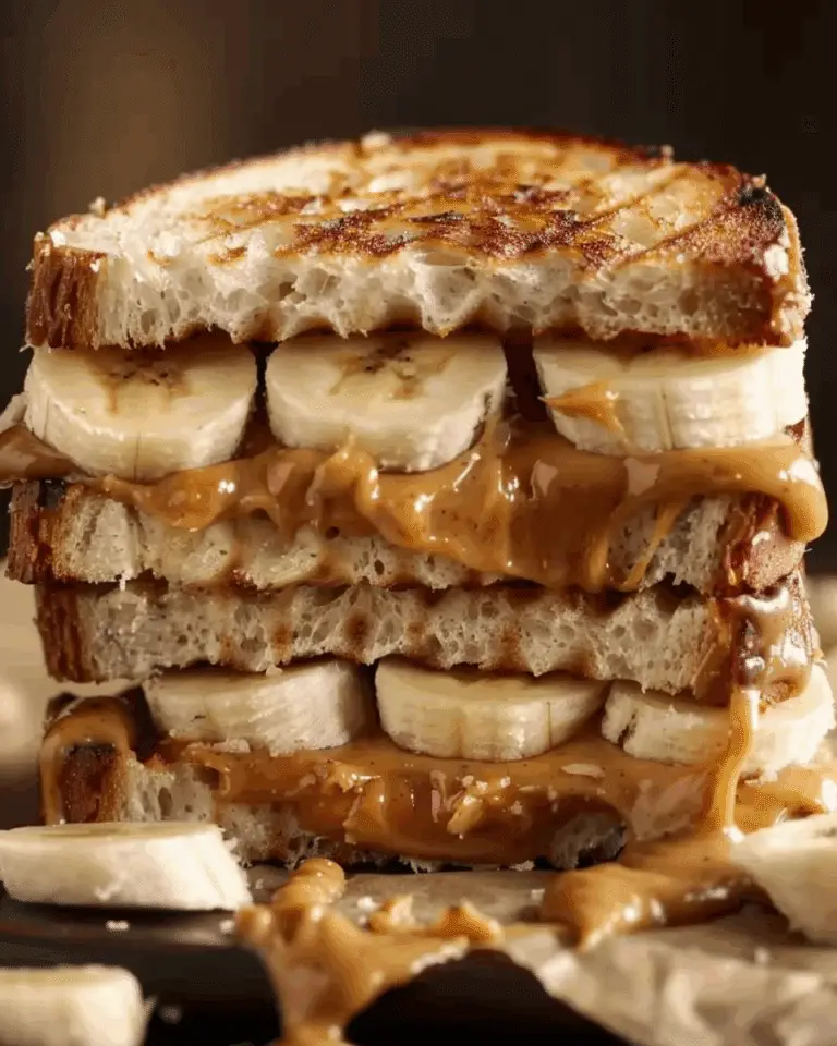 Grilled Peanut Butter Banana Sandwich