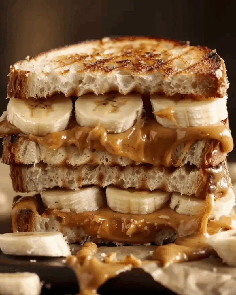 Grilled Peanut Butter Banana Sandwich