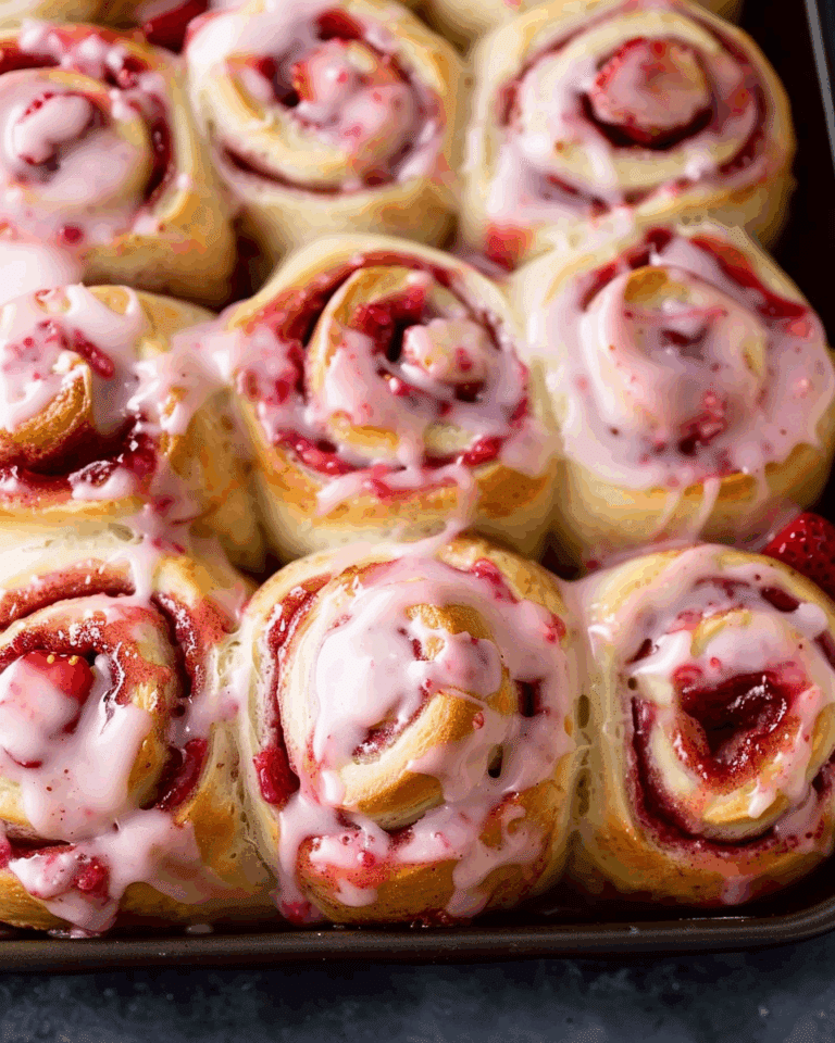 Strawberry Cinnamon Rolls