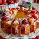 Strawberry Pineapple Pound Cake