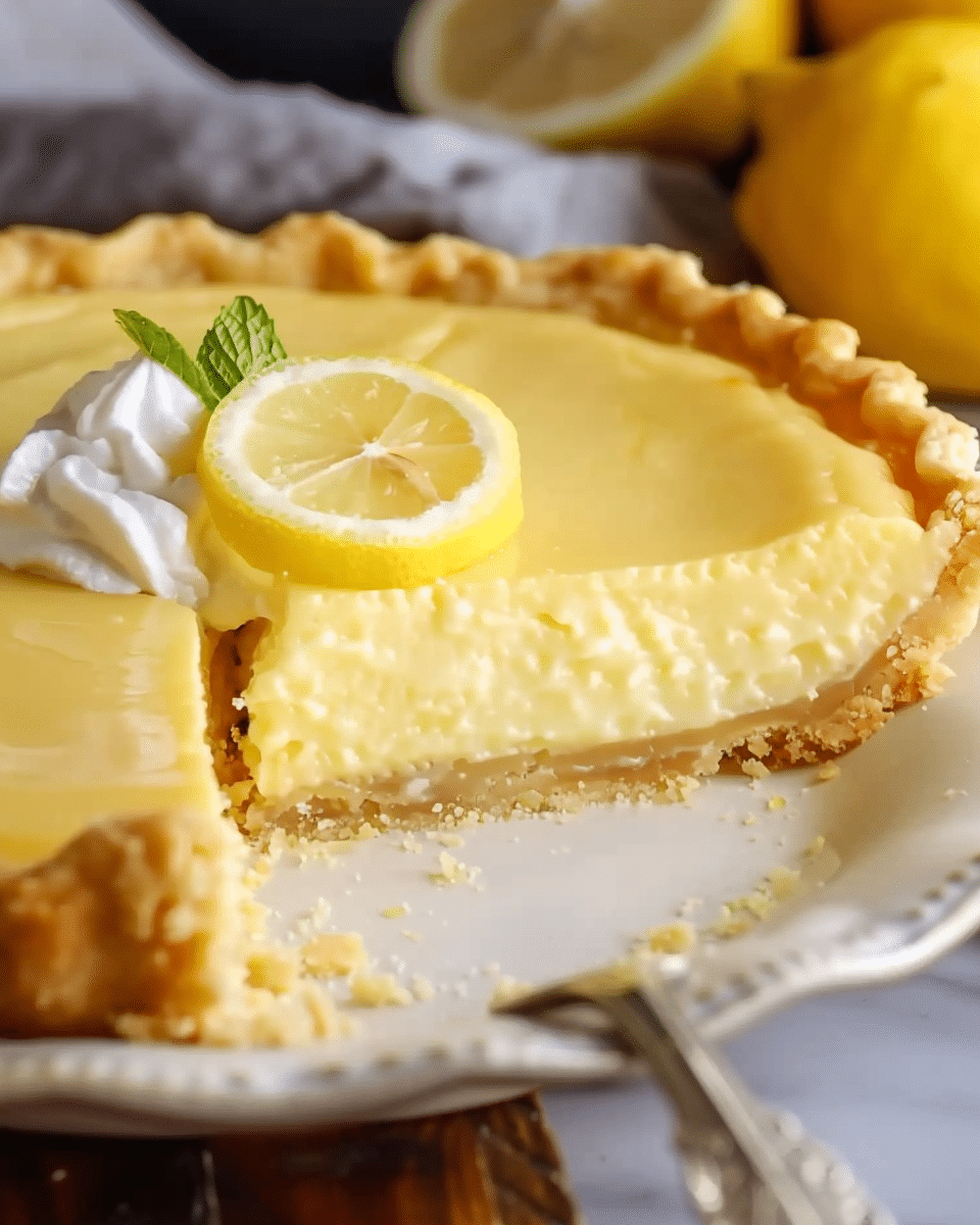 Condensed Milk Lemon Pie