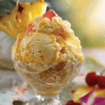 Pineapple Upside-Down Ice Cream